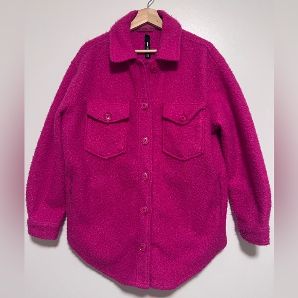 💗Hot Magenta Wool Jacket💗 - Picture 5 of 9